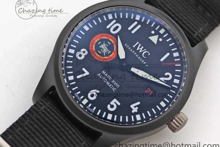 MIROTIME 0407 Mark XVIII ‘TOPGUN SFTI’ Ceramic M+F Best Edition Black Dial on Black Nylon Strap A MultiPurpose 7047